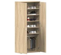 vidaXL Zapatero Sonoma Oak 80x39x180 cm Madera Engineered