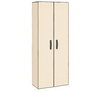 vidaXL Armario Zapatero Organizador Compartimientos Mueble Estantería Entrada Pasillo Almacenamiento Salón Sala de Estar de Tela Crema