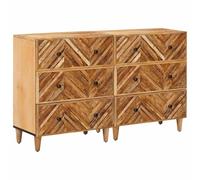 vidaXL Armarios de Almacenamiento 2 pcs Marrón 60 x 33,5 x 75 cm, Almacenamiento Moderno para Sala, gabinetes rectangulares, estantes eficientes, organizadores Elegantes