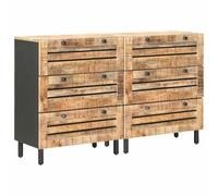 vidaXL Armarios de Almacenamiento 2 uds. 120 x 33 x 75 cm Multicolor