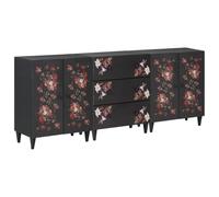 vidaXL Armarios de Almacenamiento 3 uds. 180 x 33 x 75 cm Multicolor, Armarios de Sala, decoración Moderna, Unidades funcionales, estanterías versátiles, organización con Estilo