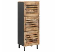 vidaXL Armarios de Almacenamiento Natural 40 x 33 x 110 cm, Armario para Sala, Almacenamiento Moderno, Estante Compacto, Organizador de Madera, Mueble contemporáneo para el hogar