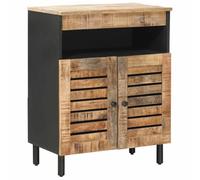 vidaXL Armarios de Almacenamiento Natural 60 x 33 x 75 cm, Armarios de Sala, estanterías Modernas, soluciones de Muebles funcionales, cómoda contemporánea para organizar en casa