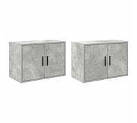 vidaXL Armarios de pared 2 uds para garaje madera de ingeniería