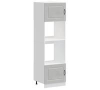 vidaXL Armarios para Horno (2 Unidades) Kalmar de Madera de ingeniería Gris hormigón