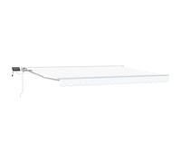 vidaXL Armazón de toldo Manual con Leds 4 x 3 m, Toldo de jardín y terraza, toldo Manual Moderno con Luces LED, protección Ajustable, diseño Resistente al Clima