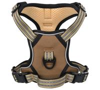 vidaXL Arnés para perros con bandas reflectantes ajustables marrón M