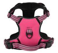 vidaXL Arnés para perros con bandas reflectantes ajustables rosa S