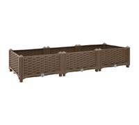 vidaXL Jardinera Macetero Arriate 120x40x23 cm Polipropileno