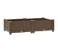 vidaXL Jardinera Arriate 80x40x23 cm Polipropileno para Jardín, Patio y Balcón