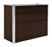 vidaXL Arriate de Acero galvanizado marrón 100x40x77 cm