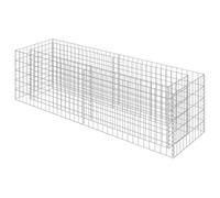 vidaXL Arriate de gaviones Acero 180x50x50 cm Florero para patio, flores y plantas