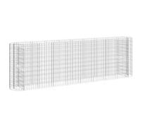 vidaXL Arriate de Gaviones Bancal Jardinera Parterre Estructura Jaula Jardín Caja Patio Macetero Tiestos Soporte Hierro Galvanizado