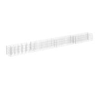 vidaXL Arriate de Gaviones Cestas Piedra Muro Malla Pared Jardín Patio al Aire Libre Decoración Plantador de Acero Galvanizado 360x30x30 cm