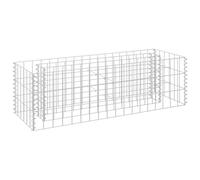 vidaXL Arriate de gaviones Plantador Acero galvanizado 90x30x30 cm