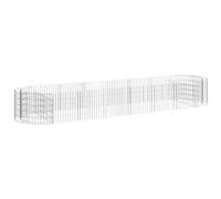 vidaXL Arriate de Gaviones Jardinera Parterre Estructura Jaula Jardín Bancal Caja Patio Macetero Tiestos Soporte Hierro Galvanizado
