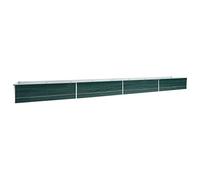 Arriate de acero galvanizado verde 600x80x45 cm