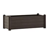 vidaXL Arriate Elevado de Jardín Pérgola Jardinera Macetero Flores Bandeja Plantas Terraza Porche Decoración Patio PP Color Moca 100x43x35 cm