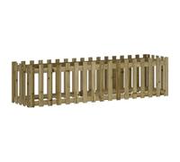 vidaXL Arriate Elevado jardín Valla Madera impregnada Pino 200x50x50cm