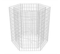 vidaXL Arriate Hexagonal de Gaviones 100x90x100 cm Arriate de Malla Metálica