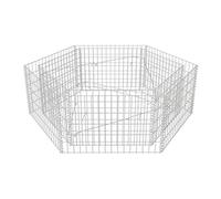 vidaXL Arriate Hexagonal de Gaviones 160x140x50 cm Contenedor Malla Metálica