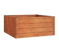 vidaXL Jardinera Macetas Maceteros Plantas Flores Huerto Hierbas Verduras Arriate Jardín Patio Balcón Terraza Exterior de Acero Corten Oxidado