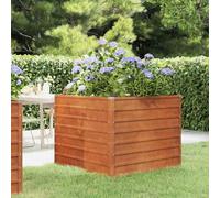 vidaXL Arriate Jardinera Macetas Maceteros Plantas Flores Huerto Hierbas Verduras Jardín Patio Balcón Terraza Exterior de Acero Corten Gris