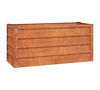 vidaXL Jardinera Macetas Maceteros Plantas Flores Huerto Hierbas Verduras Arriate Jardín Patio Balcón Terraza Exterior de Acero Corten Oxidado