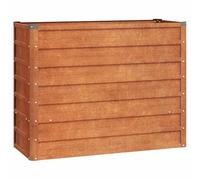 vidaXL Jardinera Macetas Maceteros Plantas Flores Huerto Hierbas Verduras Arriate Jardín Patio Balcón Terraza Exterior de Acero Corten Oxidado