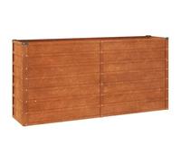vidaXL Jardinera Macetas Maceteros Plantas Flores Huerto Hierbas Verduras Arriate Jardín Patio Balcón Terraza Exterior de Acero Corten Oxidado