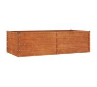 vidaXL Jardinera Macetas Maceteros Plantas Flores Huerto Hierbas Verduras Arriate Jardín Patio Balcón Terraza Exterior de Acero Corten Oxidado