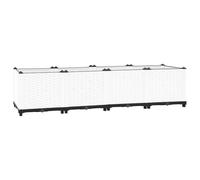 vidaXL Arriate Polipropileno 160x40x38 cm, Jardinera, macetero, bancal Elevado, Maceta, arriate Elevado, Soporte para macetas, Soporte para Plantas