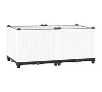 vidaXL Arriate Polipropileno 80x40x38 cm, Jardinera, macetero, bancal Elevado, Maceta, arriate Elevado, Soporte para macetas, Soporte para Plantas