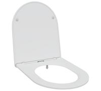 Asiento de Inodoro Moderno Blanco de Cierre Suave de vidaXL | Plástico Sintético Resistente al Agua Tamaño Estándar Esencial para el Baño Fácil de Limpiar Accesorio para Adultos