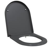vidaXL Asiento de Inodoro de liberación rápida Cierre Suave Duroplast Antracita