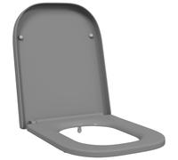 vidaXL Asiento de Inodoro de liberación rápida Cierre Suave Duroplast Gris