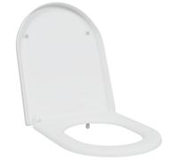 vidaXL Asiento de Inodoro de Liberación Rápida con Cierre Suave Duroplast Blanco