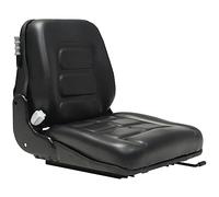 vidaXL Asiento de Máquina Elevadora y Tractor Respaldo Ajustable Negro Jardín