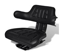 vidaXL Asiento de Tractor con Apoyabrazos Respaldo Asiento Conductor Tractor