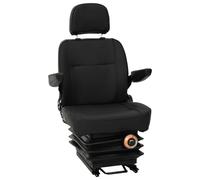 vidaXL Asiento de tractor con suspensión Negro 56 x 57 x 87 cm,