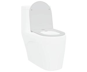 vidaXL Asiento de WC Blanco 47 x 36 x 3,4 cm Duroplast | Tiene un estilo limpio y decoración sencilla, Plástico sintético durable que aguanta la humedad,