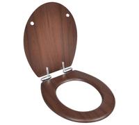 vidaXL Asiento de Inodoro Cierre Suave Diseño Simple Madera MDF Tapa WC Baño