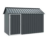 vidaXL Aviario de acero gris antracita 112x215x141 cm