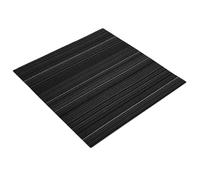 VidaXL - Azulejo de alfombra a rayas gris oscuro, 50 x 50 cm, 4 piezas PP y betún, dormitorio, suelo modulable, moqueta suave, interior, azulejos elegantes, fácil mantenimiento