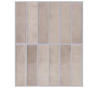 vidaXL Azulejo Rectangular 10 pcs Café beige 29 x 22.9 cm, Azulejos para baño, rectangulares, resistentes al agua, duraderos, con acabado brillante, ideales para decoración