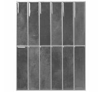 vidaXL Azulejo Rectangular 20 pcs Gris 29 x 23 x 0,08 cm, Decoraciones para paredes de baño, azulejos rectangulares, adhesivos brillantes, manualidades DIY