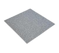 vidaXL Azulejos de moqueta, gris claro, 50 x 50 cm, 4 piezas PP y betún, para dormitorio, suelos modulares, alfombra suave, para interiores, sala de estar, soluciones elegantes, fácil de cuidar