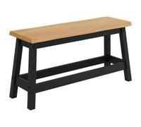 VidaXL Banca de Comedor EKAI Negro 91,5 x 29 x 45,5 cm