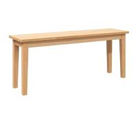 vidaXL Banco 110 cm Madera Maciza Caucho, Banco, Silla de Banco, sofá de Banco, Asiento de Banco, Asiento de Banco, Banco de Interior