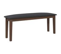 vidaXL Banco 110 cm Madera Maciza marrón Caucho, Banco, Silla de Banco, sofá de Banco, Asiento de Banco, Asiento de Banco, Banco de Interior